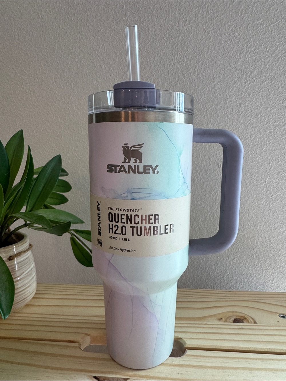 Stanley Quencher H2.0 Tumbler in watercolor dusk